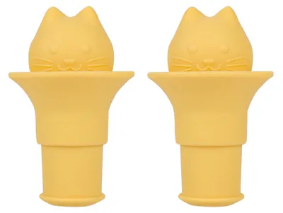 Zdjęcie produktu dla Korki do butelek, PVC, trwały design "kotka", akcesoria do butelek, odpowiednie do użytku w domach, kuchniach i barach