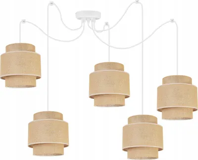 Obrázok produktu pre Závesná lampa, stropný svietnik, tienidlo, Boho Juta