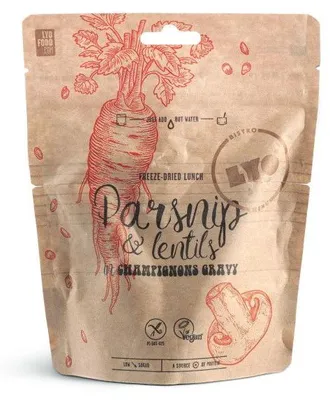 Zdjęcie produktu dla Danie liofilizowane LYO Food (243) Eko Pasternak i Soczewica w Sosie Pieczarkowym 58G