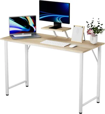 Produktbild von Schreibtisch mit Monitorständer,Gaming Tisch Eckschreibtisch,Stabil Gaming Tisch Computertisch,PC Desk bürotisch 100x50x75cm für Büro, Home Office