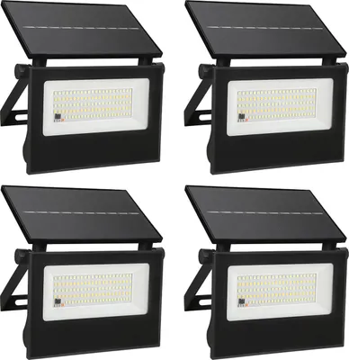 Produktbild von Peviasot 4X LED Solar Wandleuchte Strahler Lampen mit Bewegungsmelder Balkon Außen Treppen