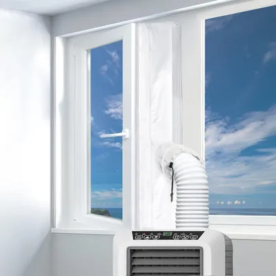 Produktbild von Sonstiges Fensterzubehör 400 cm Klimaanlage, Fensterdichtung mit Manschetten, universelles Flügelfenster, Fensterdichtung, Klimaanlagen-Set, tragbare