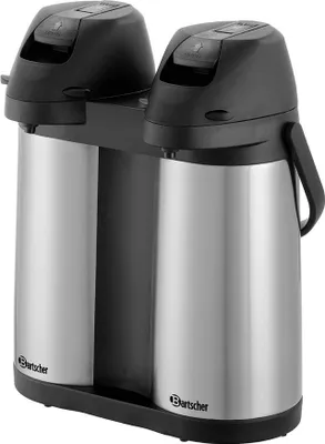 Produktbild von Bartscher Isolierpumpenkanne Duo 1,9L-ST Gastro 2x 1,9L