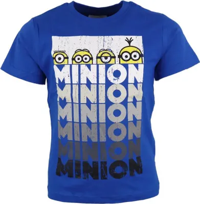 Produktbild von Die Minions Jungen Kurzarm T-Shirt – Blau / 116