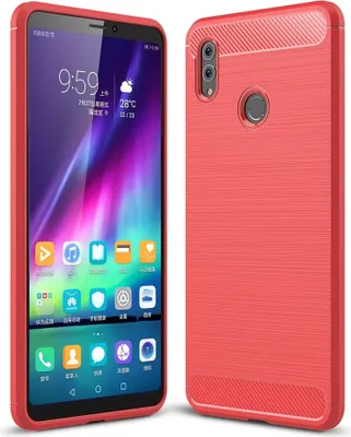Produktbild von Mobigear Brushed Slim  HONOR Note 10 Hülle Flexibles TPU Backcover - Rot