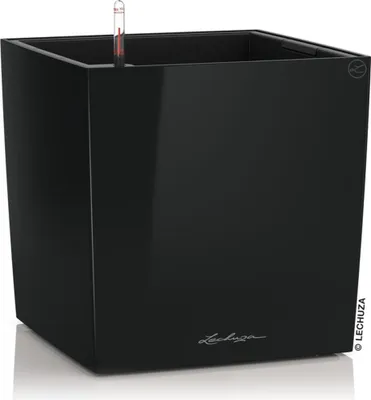 Zdjęcie produktu dla LECHUZA CUBE 40, Sadzarka w doniczce, Wolnostojący, Polipropylen (PP), Czarny, Wewnętrzna, Czarny