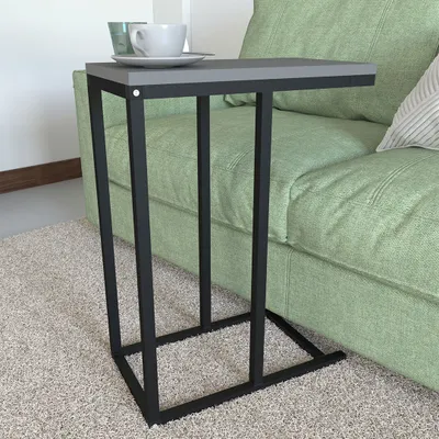 Produktbild von VCM Holz Beistelltisch | Couchtisch im schlichten Industriestyle | Maße ca. H. 63 x B. 26 x T. 46 cm | Wohnzimmertisch | Kaffeetisch - Insasi S