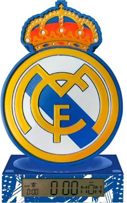 Immagine prodotto di Sveglia con figurina 3D luminosa Real Madrid, KIDS LICENSING, dai 3 anni in su