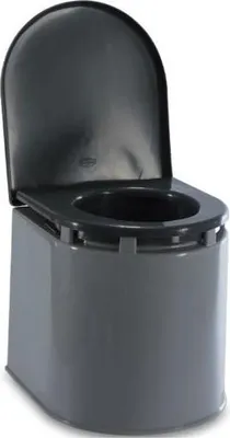 Produktbild von 12L Grau Tragbare Chemietoilette für Camper und Boote