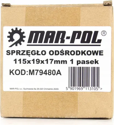 Obrázek produktu pro MAR-POL Odstředivá spojka 115x19 mm perodrážka 1-řemen M79480A
