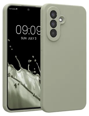 Produktbild von kwmobile Hülle kompatibel mit Samsung Galaxy A56 5G - Hülle Silikon gummiert - Handyhülle - Handy Case in Graugrün