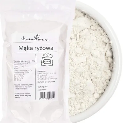 Produktbild von Reismehl 1 kg Reis Mehl Backmehl Kuchen Brot Pfannkuchen Küche