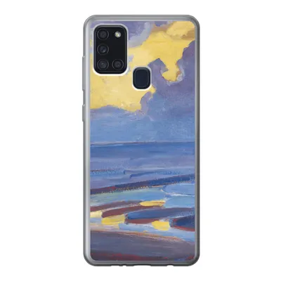 Produktbild von MuchoWow® Handyhülle Schutzhülle Hülle für Samsung Galaxy A21s Am Meer - Piet Mondrian Silikon Softcase Handy Hülle - Hartschale