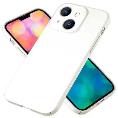 Obrázok produktu pre Tenké tvrdé puzdro pre iPhone 14 Plus, ochranné puzdro 0,5 mm tenký kryt na mobilný telefón matný biely