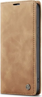 Produktbild von König Design Hülle kompatibel mit Apple iPhone 15 Plus Kunstleder Handyhülle - Handy Case Braun