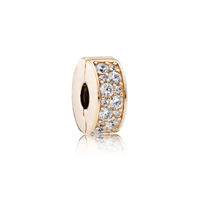 Produktbild von Pandora Charm Damen Shining Elegance Clip 14 Karat Gold 750842CZ