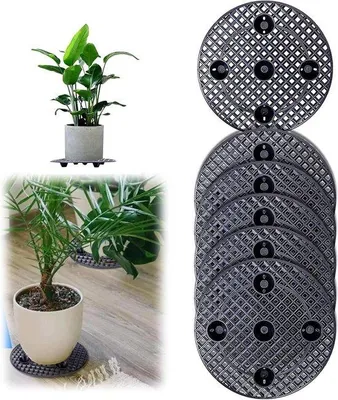 Produktbild von Pflanzensockel - 6 Stück Blumenschalensockel - Pflanzensockel für große Pflanzen - Pflanzenschalenhalter - Pflanzenniveau - Blumenschalenheber für Dach oder Terrasse - 20 cm