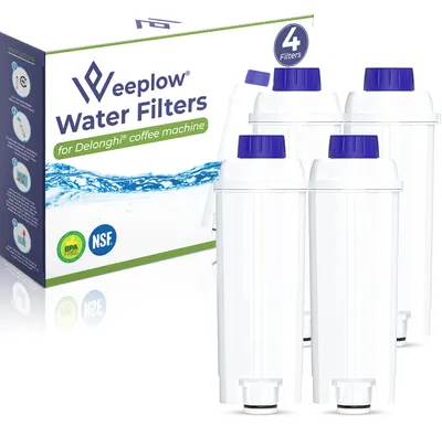 4 Wasserfilter für DeLonghi Kaffeemaschinen, Aktivkohle
