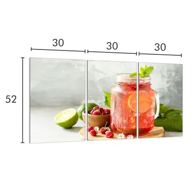 Produktbild von Glasschutzplatte für Herd 3x30x52