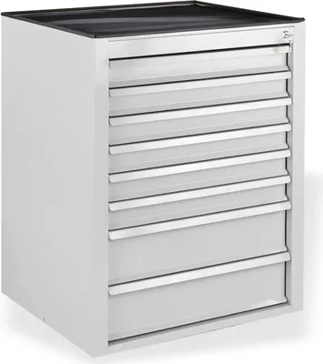 Produktbild von ADB Schubladenschrank MAMMUT 8 Schubladen 71 x 90 cm (B x H) Lichtgrau