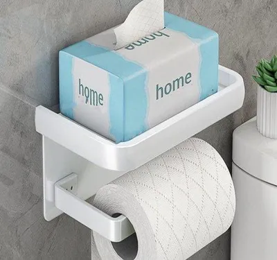 Produktbild von Toilettenschwabbenhalter weiß doppelt