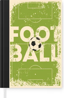Obrázek produktu pro MuchoWow Zápisník Diář Rozpočet A5 Citáty - Fotbal - Sport - Vintage