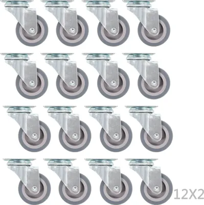 Produktbild von vidaXL 144 Stk. Lenkrollen 50 mm
