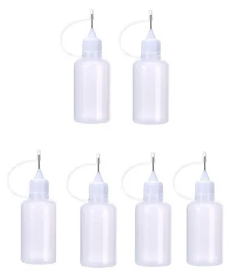 Productafbeelding van 6 stuks, 30 ml, lijmflessen met spuitmond, voor papierkunst, quilling, en andere DIY-projecten