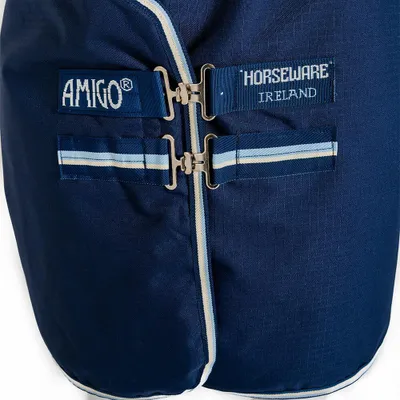 Image de Couverture Horseware Amigo Ripstop 900D pour poney, modèle Turnout, 50g, taille : 95 cm / 4'9, couleur : Witney Navy
