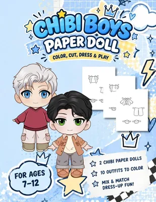 Produktbild von Chibi Boys Paper Doll