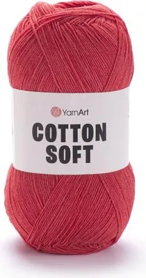 Zdjęcie produktu dla Włóczka YarnArt Bawełna Soft 26 / koralowa czerwień