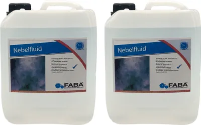 Produktbild von Smoke Fluid Nebelfluid Nebel-Fluid für Nebelmaschine, Laser- und Lichtshow 2 x 5 L inkl. Ausgießer