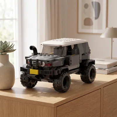 Produktbild von BlockBuddie™ MOC Geländewagen Klemmbaustein Set 339 Teile Speed Serie Bausteine Modell Bausatz Spielzeug Geschenk, KI-generiertes Bild
