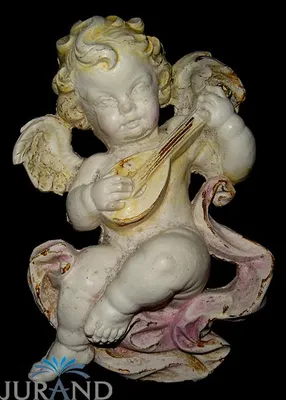 Image de Figurine en pierre Résistante aux intempéries Fonte Décorations funéraires Tombeau Ange Figure de jardin 8501