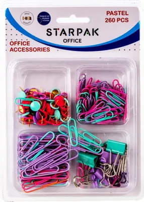 Zdjęcie produktu dla Zestaw akcesoriów biurowych Starpak 260 sztuk