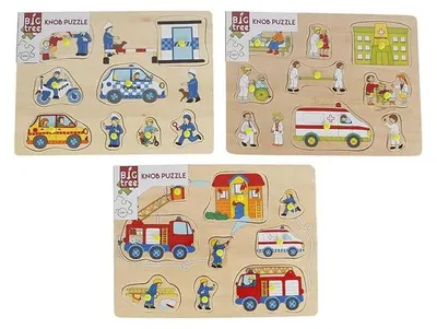 Produktbild von Holzknaufpuzzle Notdienste