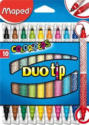Image de Maped Peintre double fibre COLOR'PEPS DUOtip, étui carton de 10 pièces