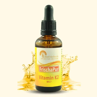Produktbild von LebeFrischa Vitamin K2 Tropfen 50ml all Trans MK-7 Menachinon hochdosiert