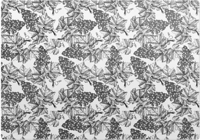 Produktbild von Weintrauben und Blätter – Bodenschutzmatte – Stuhlunterlage 100x100 cm – Rutschfest – Hartbodenmatte