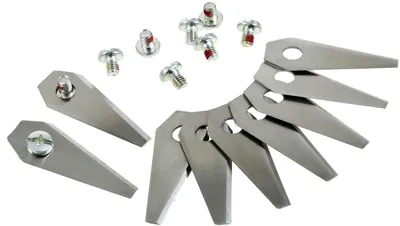 Produktbild von 9x Ersatz-Messer Klingen / Schneid-Klingen (1,00mm) für Bosch Indego Mähroboter