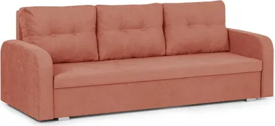 Produktbild von KomfortWelt24 3-Sitzer-Sofa mit Schlaffunktion und Bettkasten - Praktischem Schlafsofa 215x85 cm, Couch BERLIN Rot