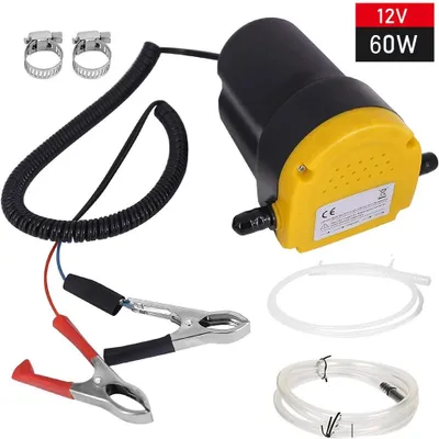 Produktbild von Elektrische Ölwechselpumpe 12 V mit Schläuchen, 6–7 l/min, Ölpumpe zum Absaugen und Umfüllen von Motoröl