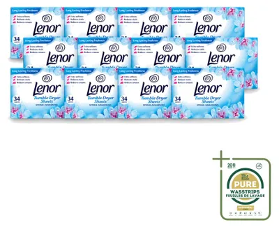 Produktbild von 12 x Lenor Trocknertücher Spring Awakening - Vorratspackung - 12 Stücke