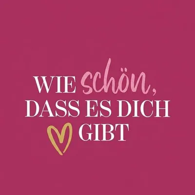 Produktbild von 20 Servietten Herz - Wie schön mit Herz 33x33cm