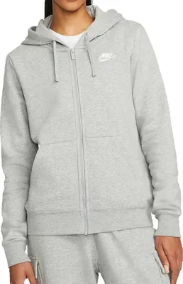 Produktbild von Nike Kapuzenjacke Club Fleece Damen, Farbe:Grau, Größe:XXL
