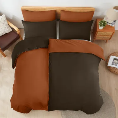 Productafbeelding van Omgoods - Katoenen Bedlinnen Set 155 x 220 cm met 1 Kussensloop van 80 x 80 cm