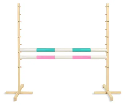 Obrázok produktu pre Prekážka na skákanie pre Hobby Horse 120 cm, dve tyče – mätová a svetloružová