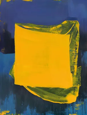 Produktbild von ArtUniverse Leinwandbild Blue And Yellow I 90 x 120 cm
