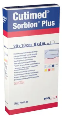 Image de Pansement Cutimed Sorbion Plus 10x20 cm 10 pces