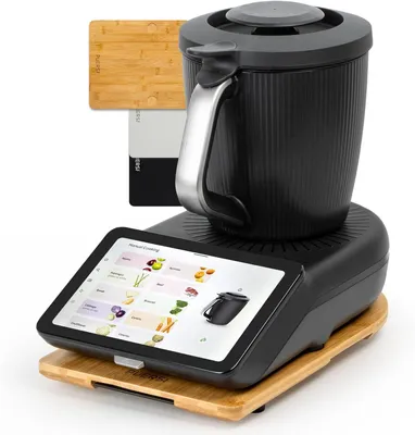 Produktbild von Gleitbrett TM7 fš¹r Thermomix, 2te Generation, Brett fš¹r Thermomix mit Rollen, Leicht Gleitendes Bambus Rollbrett/Slider - Bambus